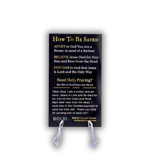 The Holy Bible in One Verse – Folding Gospel Tract - (100 Pack)